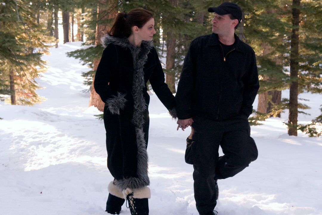 21P Hot babe Amber Keen gets tied to a tree and tortured on a cold winter day