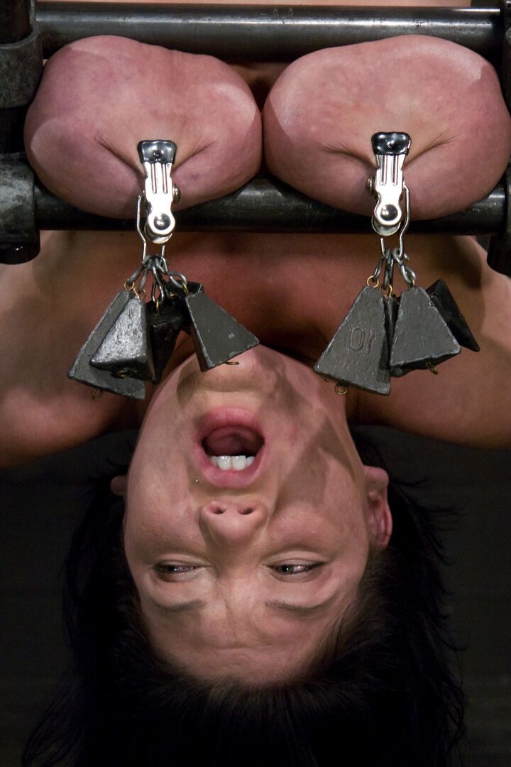 21P Big titted slut Claire Dames gets bound and humiliated in the dungeon