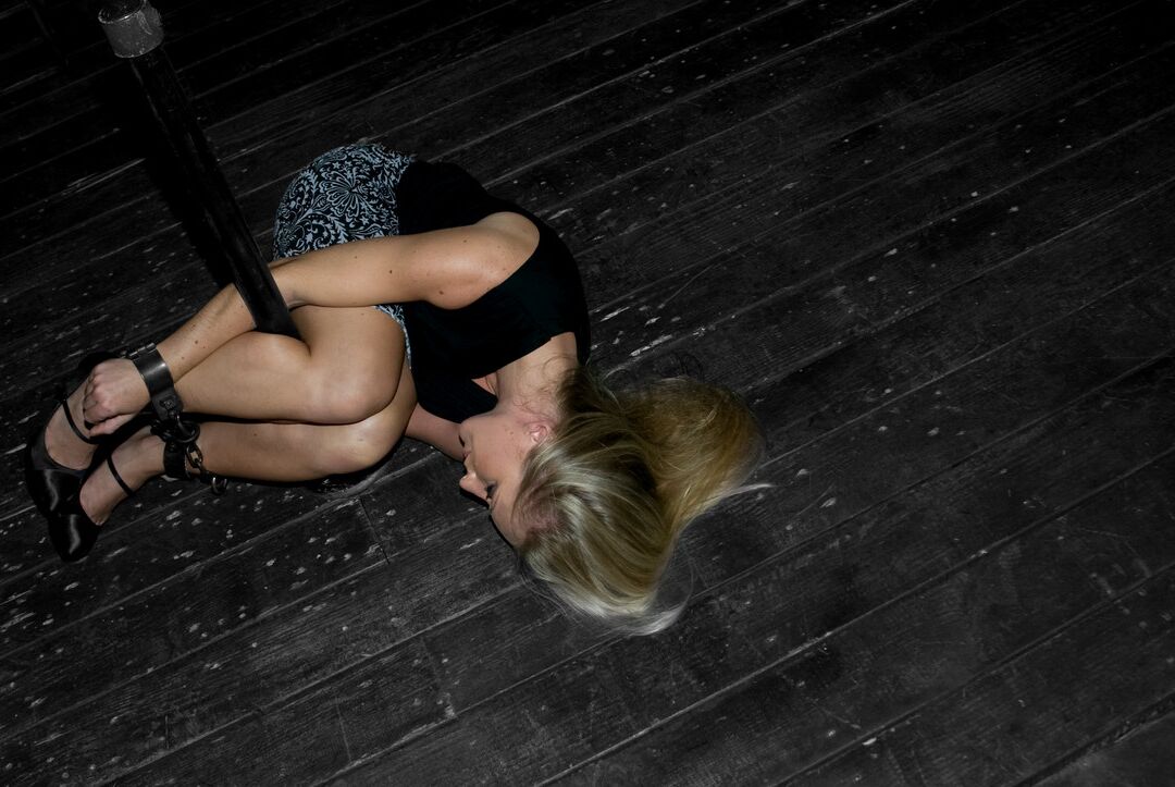 21P Horny blonde Dia Zerva gets slapped and abused while chained up