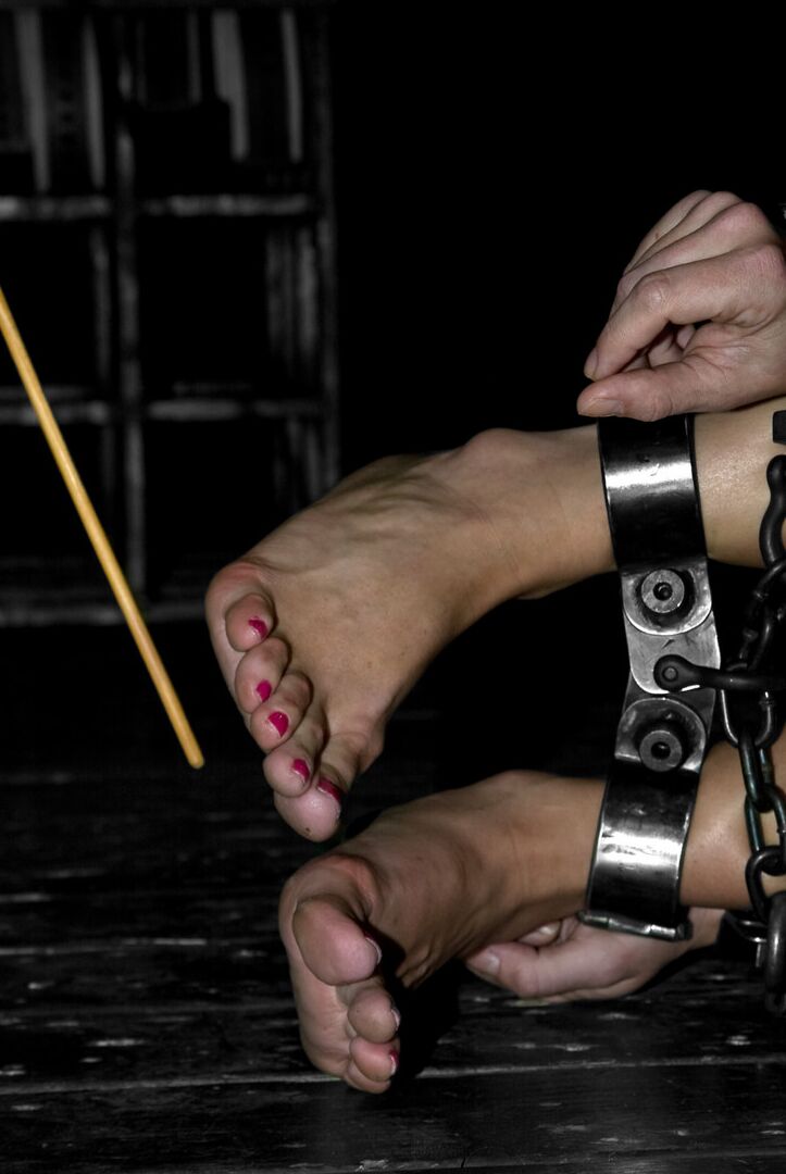 21P Horny blonde Dia Zerva gets slapped and abused while chained up