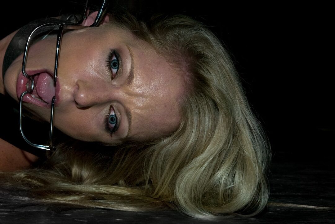 21P Horny blonde Dia Zerva gets slapped and abused while chained up