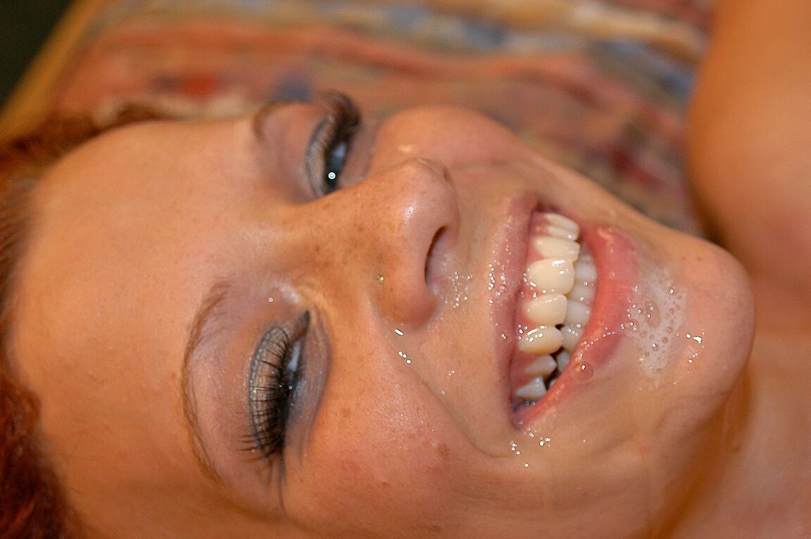 21P Tied up redhead honey Brandie May gets rammed by Kelly and her husband