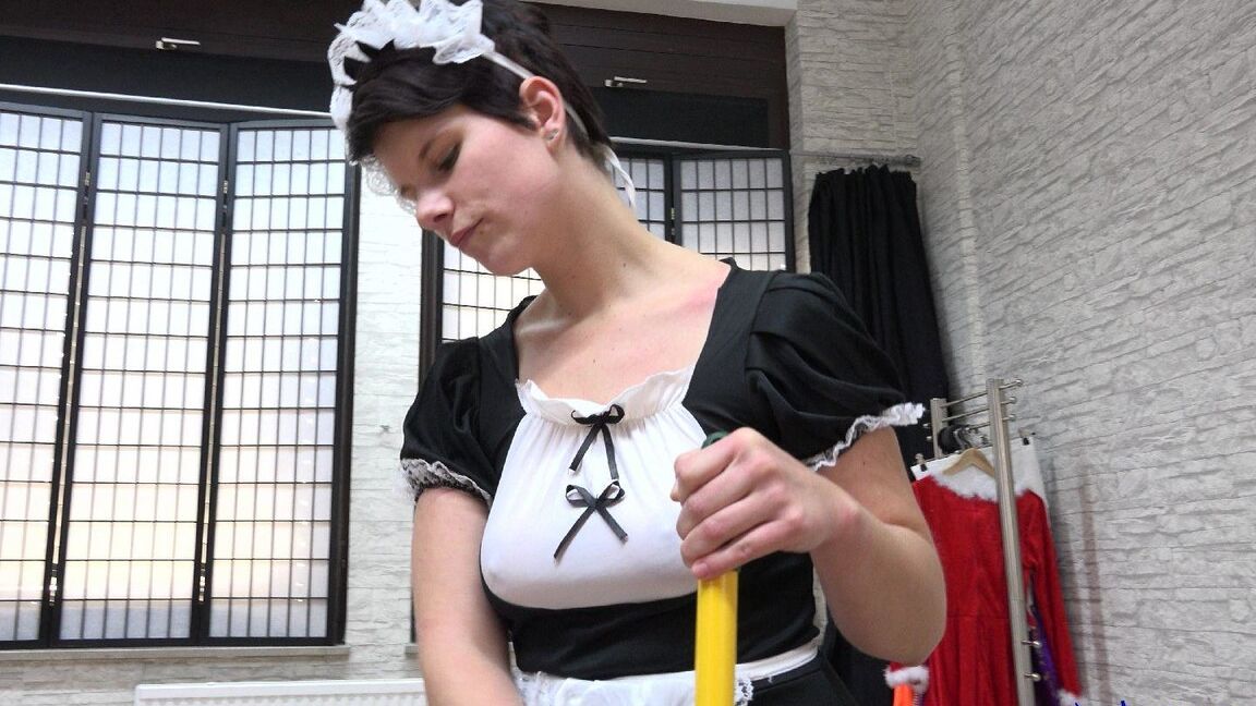 16P Sexy Tied Girls Hogtied Maid