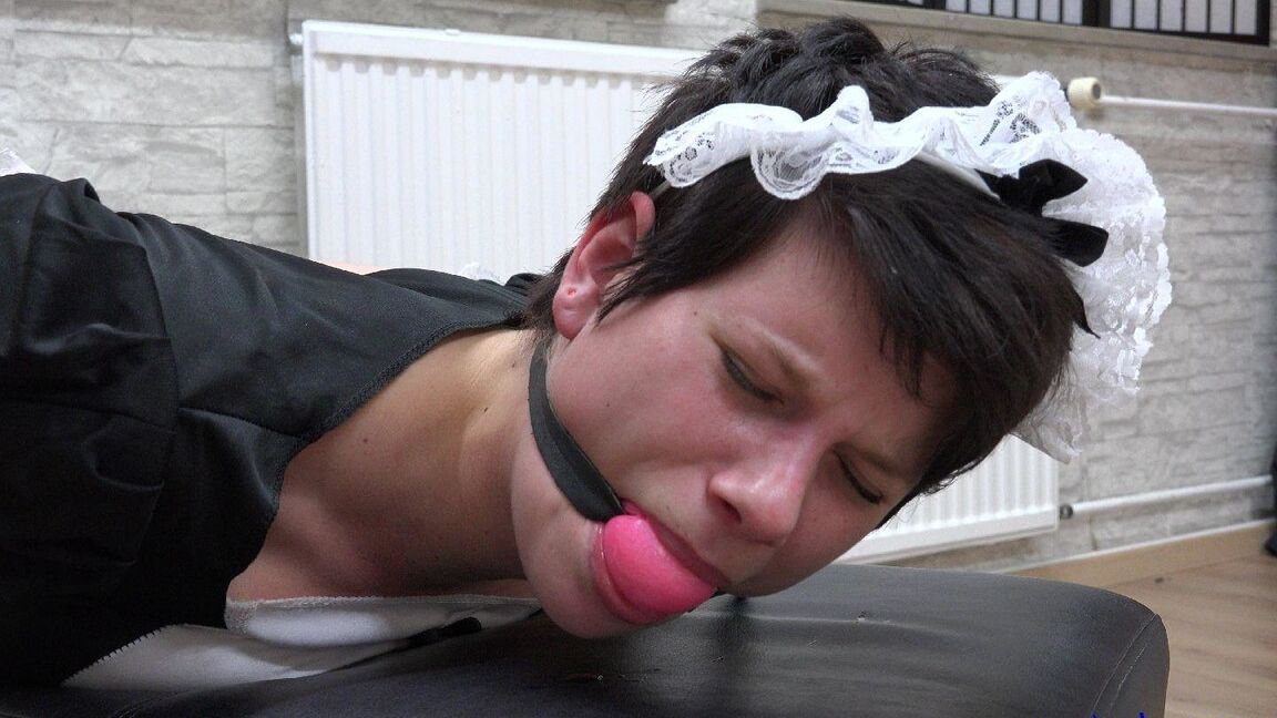 16P Sexy Tied Girls Hogtied Maid