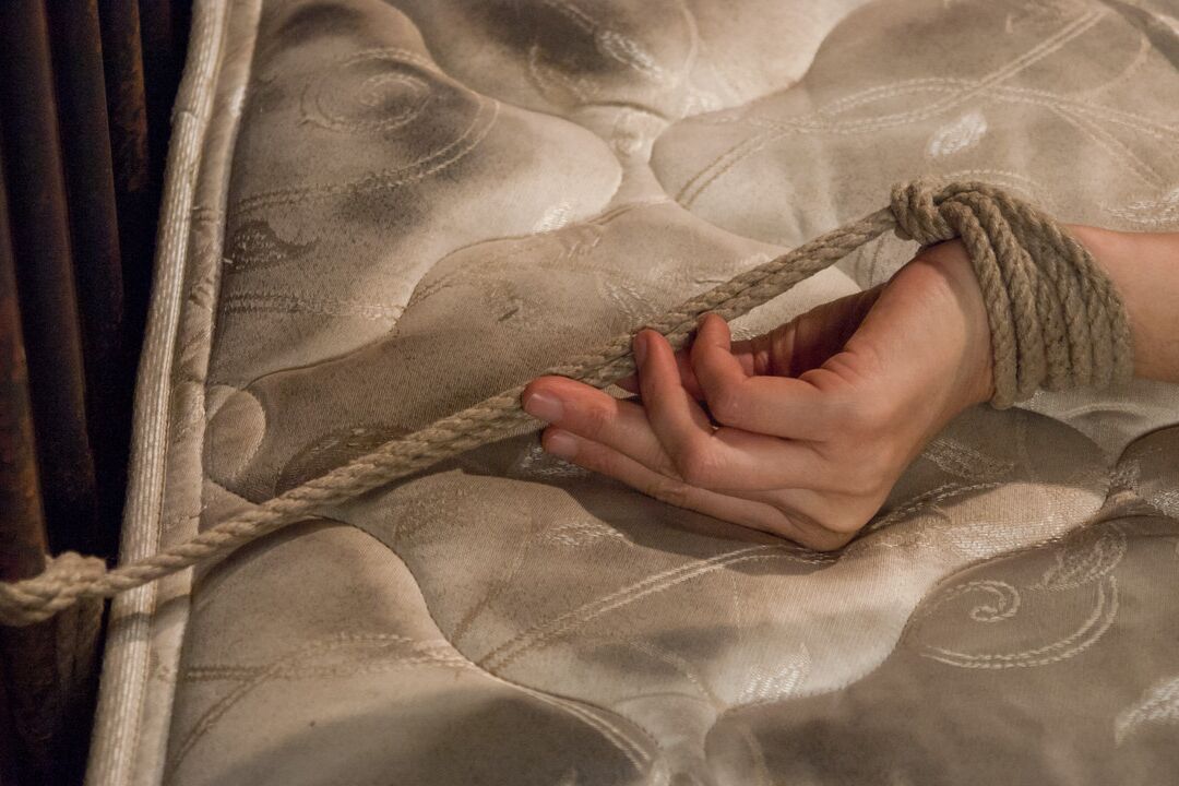 17P Busty tied up MILF Julia Ann gets her muff whipped and toyed in the dungeon