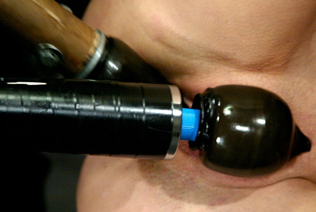21P Hot blonde Bobbi Dean getting toyed with vibrators by her rough BDSM handler