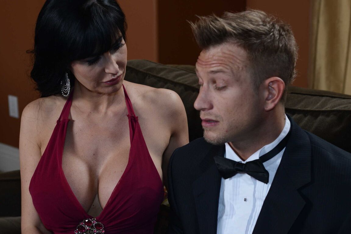 21P Busty MILF with fake tits Eva Karera gets buttfucked by a young gentleman