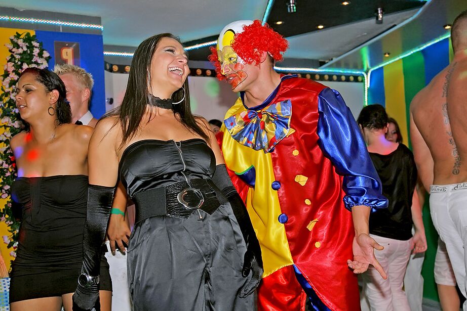 16P Sex hungry amateurs getting satisfied at the party in the club
