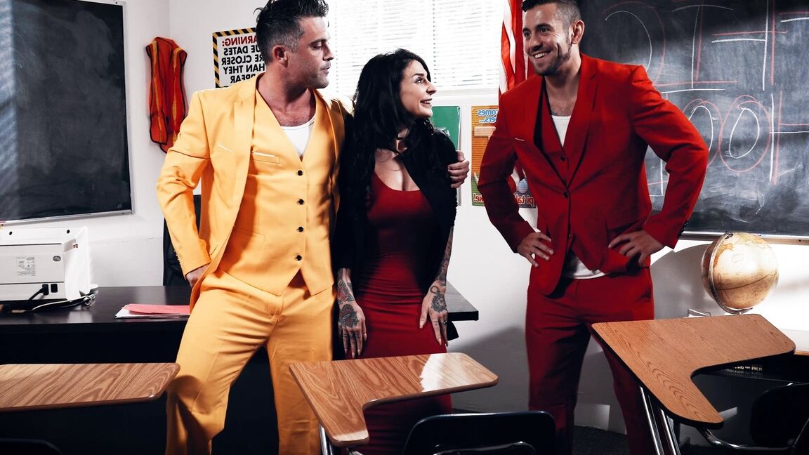 15P It's a somber day at Joanna Angel's traffic school With a heavy heart, Joanna