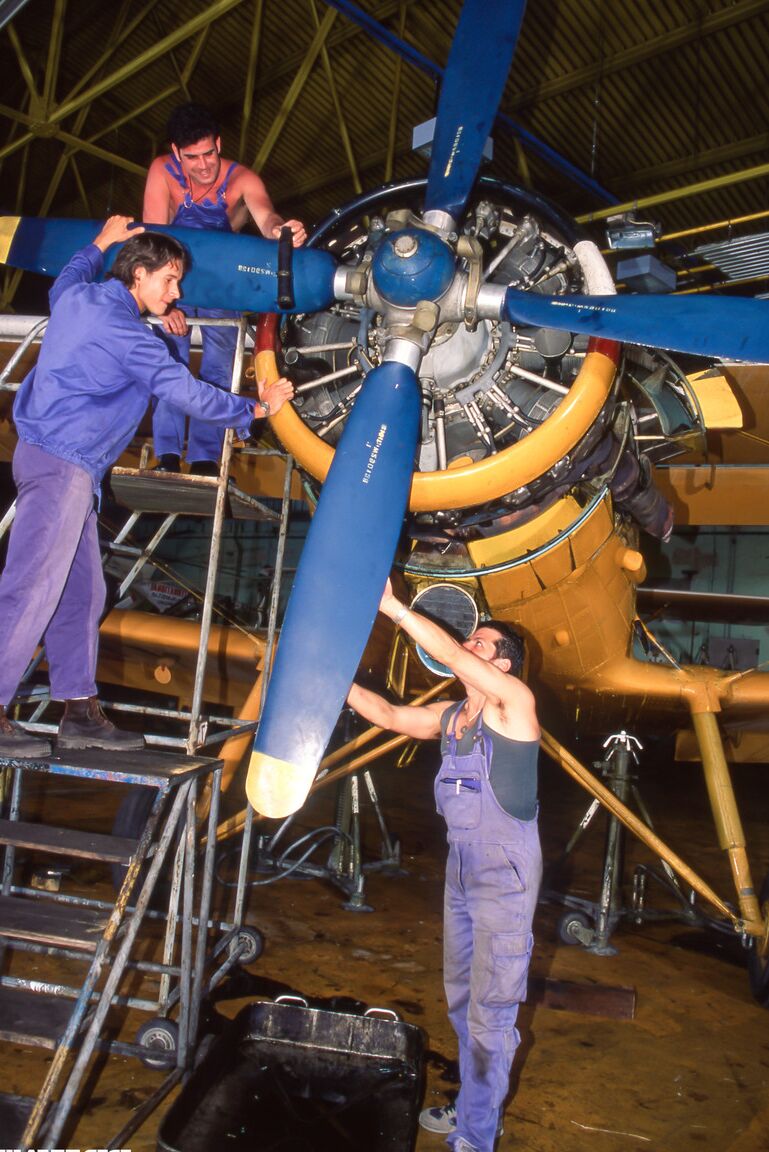 12P Latina office worker Anne Marie gets gangbanged by airplane mechanics