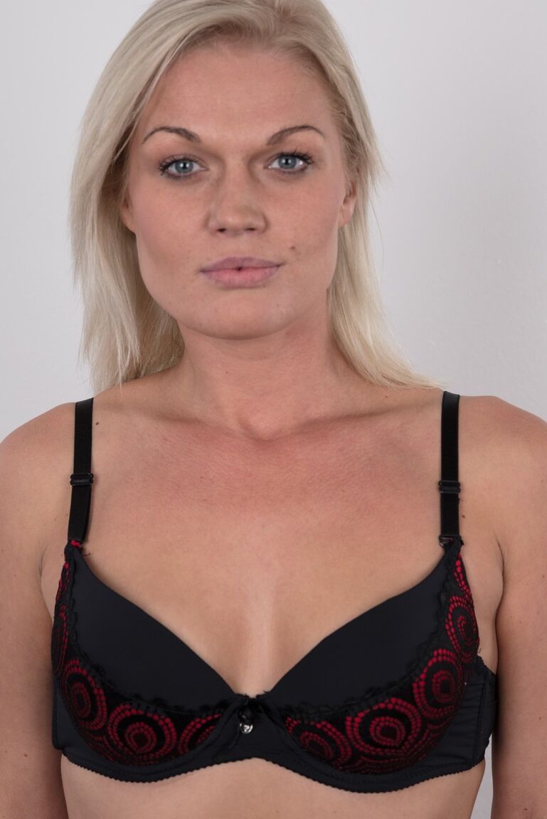 20P First timer from Czechoslovakia goes from fully clothed to bare ass naked