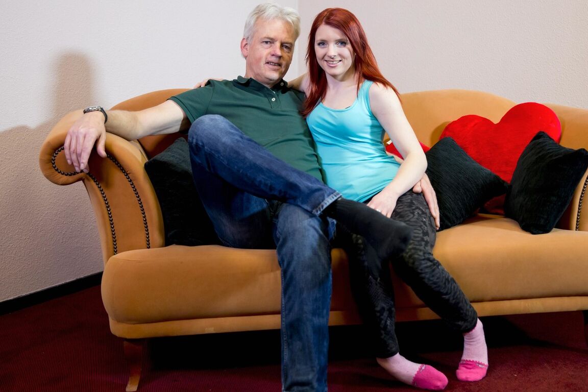 15P Flaming redhead teen Vanessa works out her daddy issues with an old man