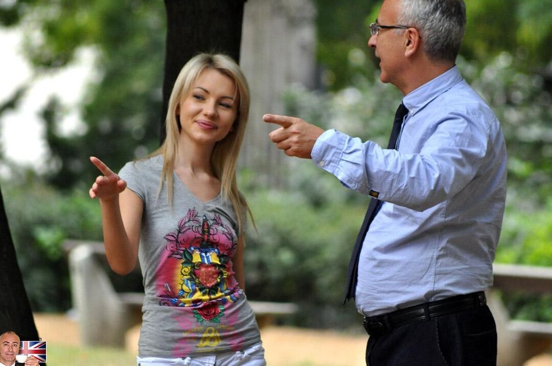 13P Young blonde out for a walk in long boots gets picked and banged by an old man