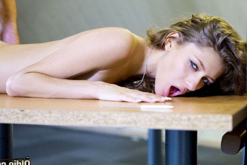 16P Innocent young girl quickly learns to put out for her old boss man at work
