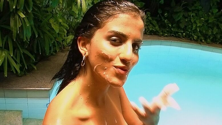 16P La ingeniosa latina Dany Mel prueba el sabor del alboroto anal