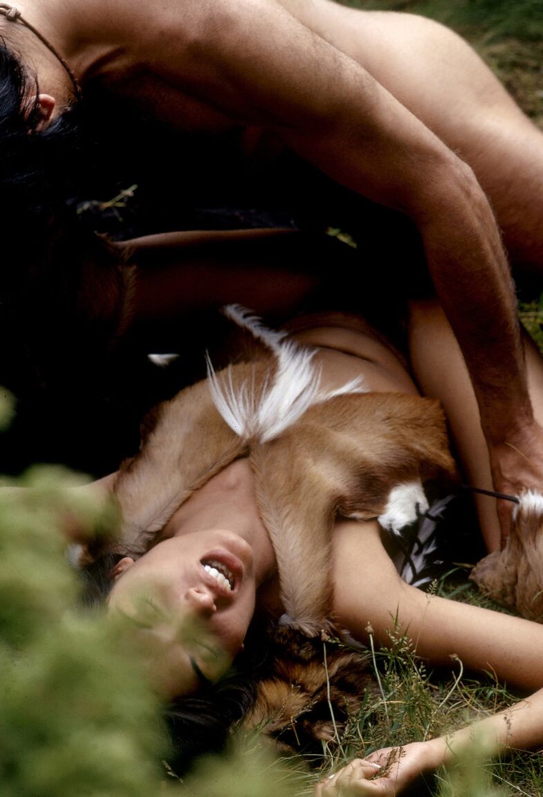 14P A Wildling is captured and tied up for later use as a sex slave in the forest