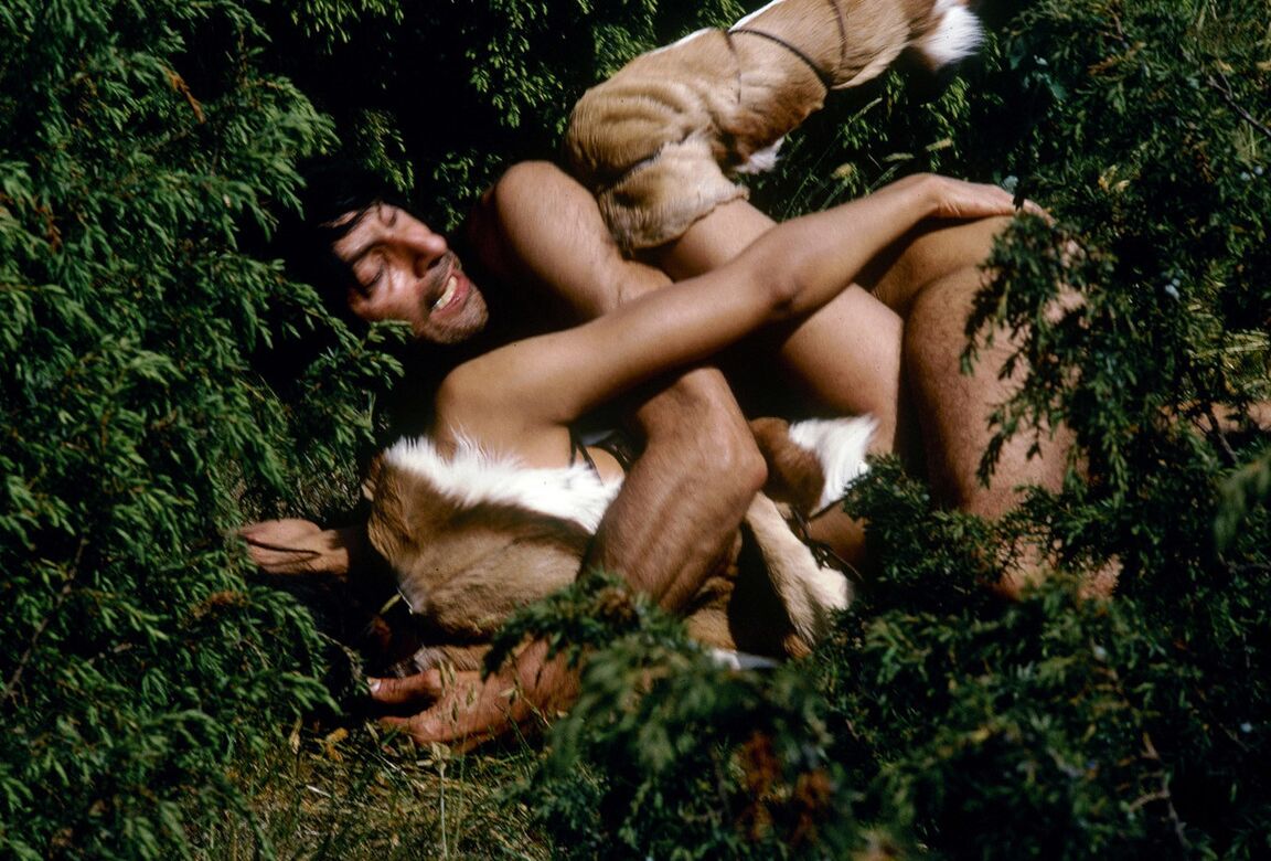 14P A Wildling is captured and tied up for later use as a sex slave in the forest
