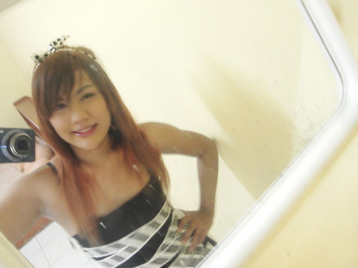 17P Teenage ladyboy likes to suck lollipop and jerk tiny cock on camera