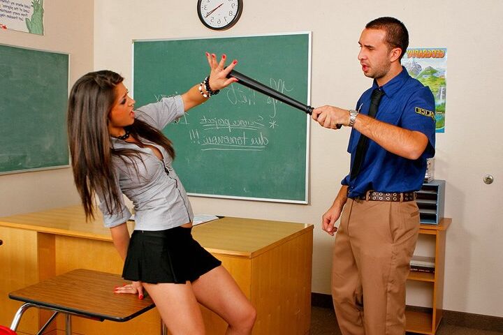 15P Voluptuous schoolgirl Uma Stone gets porked in the classroom