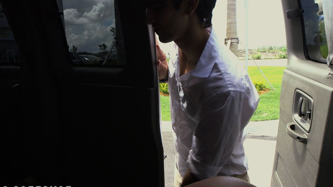 21P Brunette Latina with a bubble booty Sadie Santana gets rammed in a car