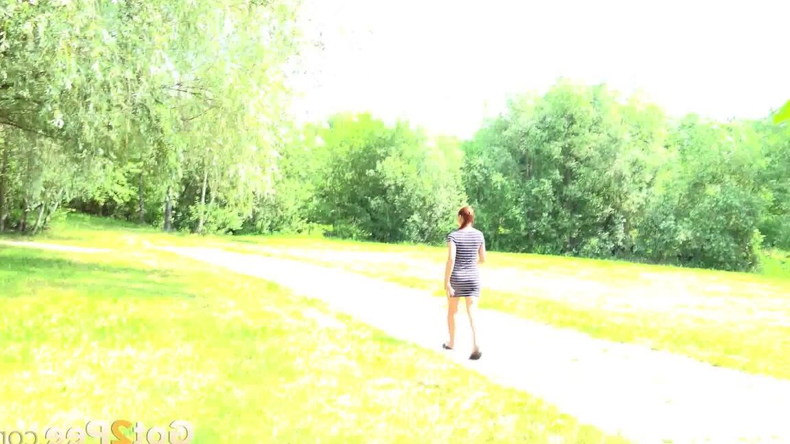 15P Redhead Morgan needs to relieve piss desperation
