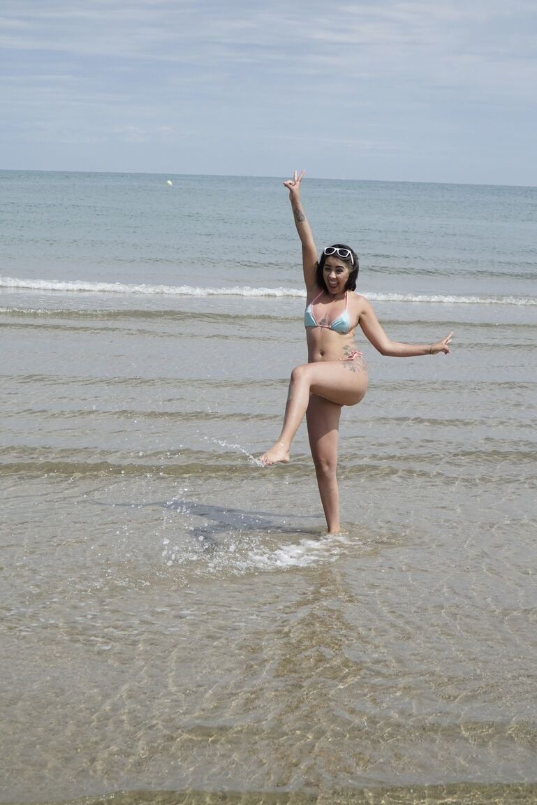 12P Are you ready to have some fun on the beach Kitty is here to join you and