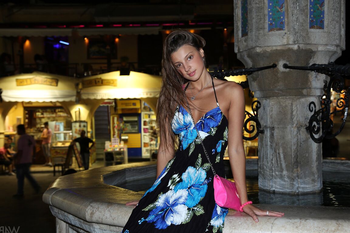 20P Shameless model Whitney Westgate stripping and posing seductively in public