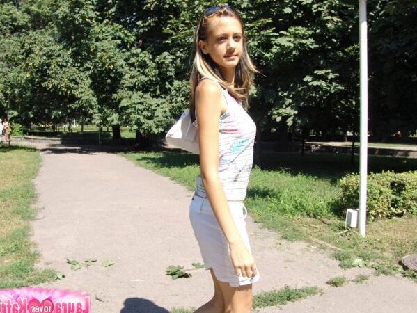 15P Teen amateur flashes a boob after a no panty upskirt while in public