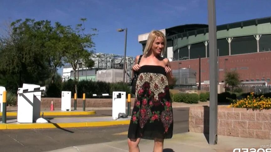 15P Busty blonde, Kylie Worthy, decides she just has to take a pee right in the