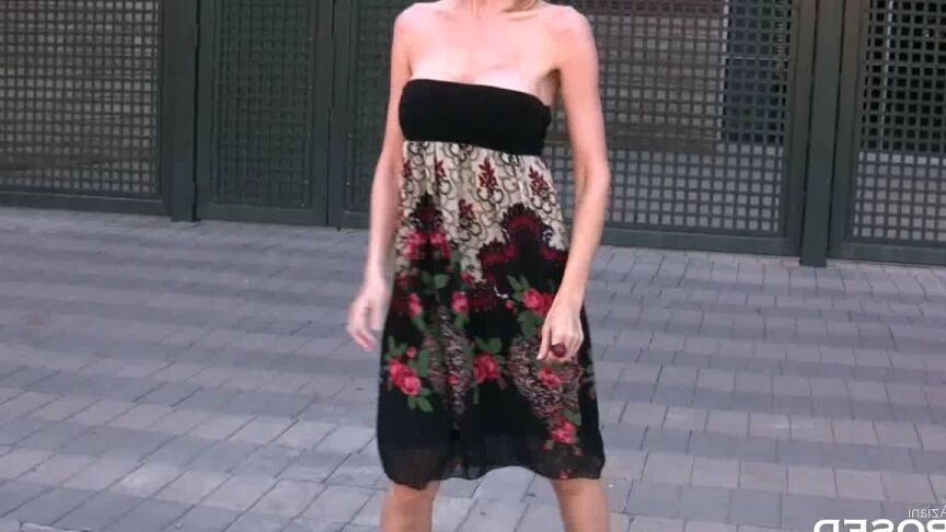 15P Busty blonde, Kylie Worthy, decides she just has to take a pee right in the