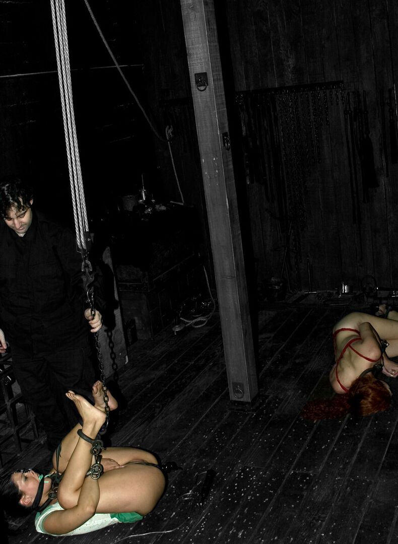 21P Tall 40yo MILF Sabrina Fox gets toyed while her arms and legs are tied