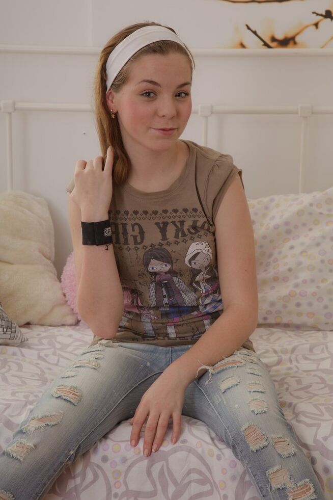 14P Young redhead Aglaya grabs her tight ass during a hard fuck