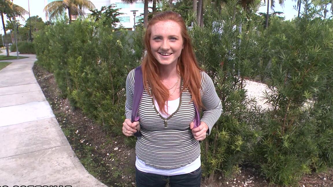 21P Kinky redheaded babe with a great ass Lindsey Springer gets nailed in a van