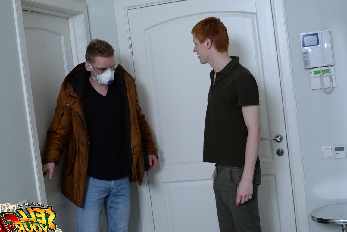 15P Young brunette Lottie Magne bangs another guy for a supply of procedural masks