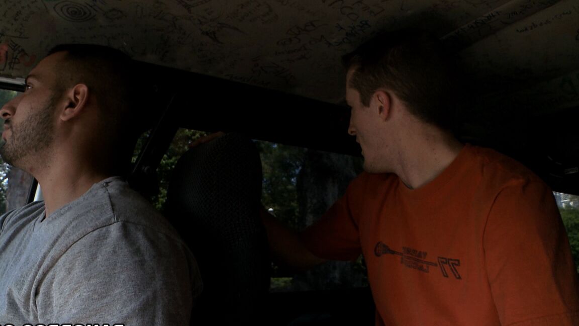 21P Redheaded American babe Savannah Fox gets rammed and facialized in a van