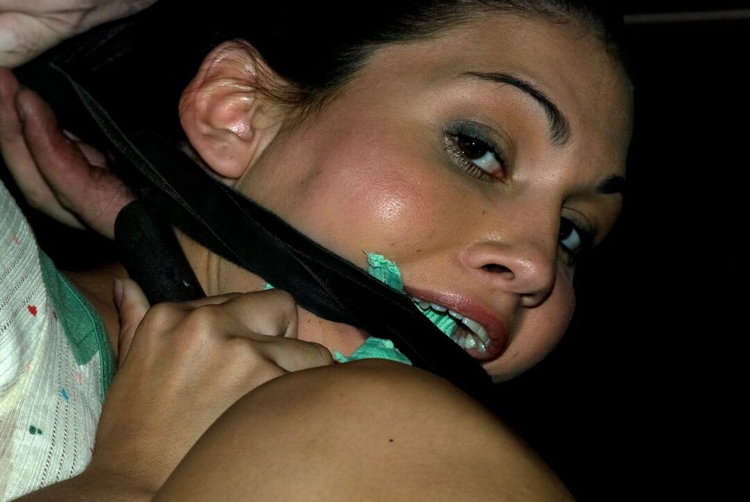 17P Sabrina Fox and Miss Jade Indica are to be found gagged and bound in a dungeon