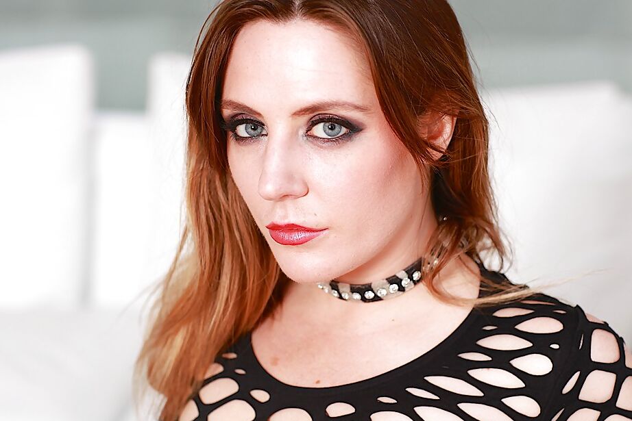 16P Fetish model Samantha Bentley dressed like a whore in see thru mesh top