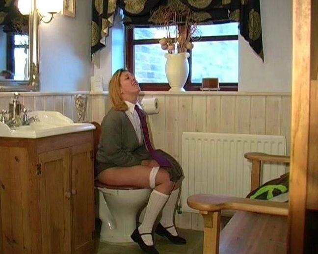 16P Can't wait toilet punishment & severe discipline