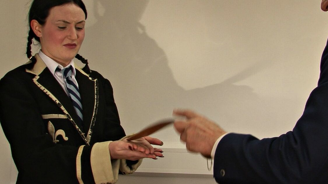 12P Fessée en ligne Le vieux blazer d'Anita