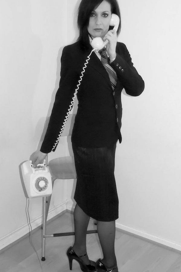 16P Caucasian secretary Amelia Knight is fitted with a ball gag and tied with rope