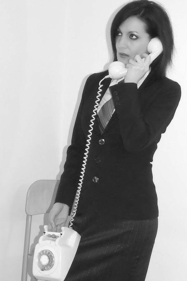 16P Caucasian secretary Amelia Knight is fitted with a ball gag and tied with rope