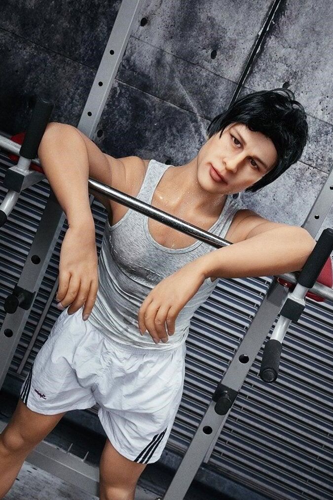 21P Boneco sexual masculino Hunky Liam mostrando seu tanquinho