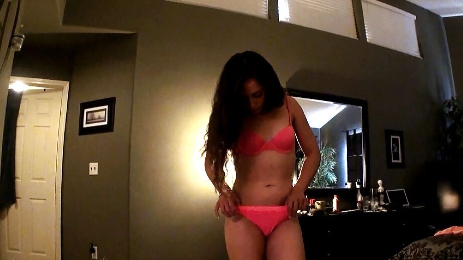 16P Brunette chick Ziggy Star revealing small tits on home webcam