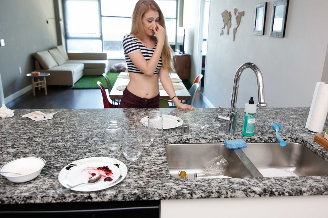 21P Dirty roommates Lyra Law & Harley Jade having some fun with a strapon