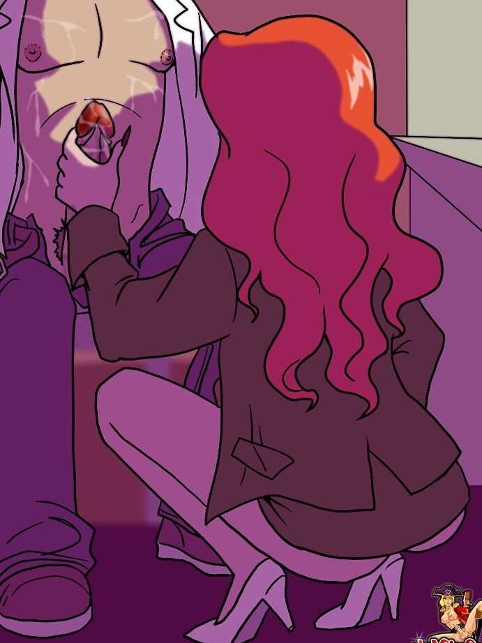 12P Animated guy jerks off before getting fucked by his orange haired tranny GF
