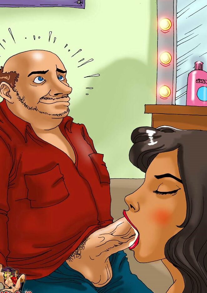 12P Animated tranny stripper lets out her huge boobs and fucks an old guy