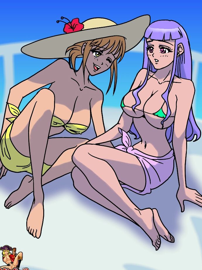 12P Animated shemales with huge breasts and fuck a blond tranny on a boat