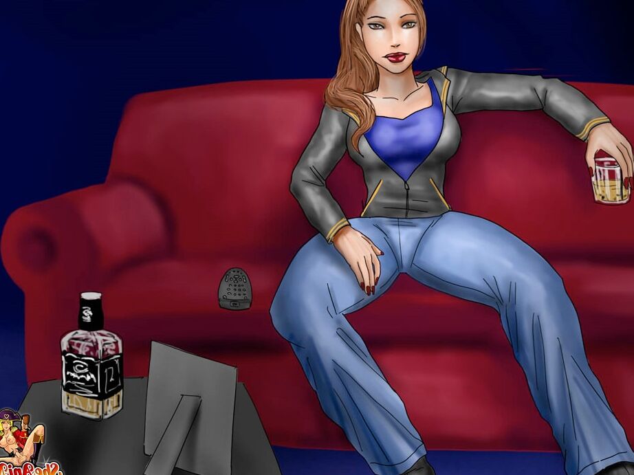 12P Niñera transexual de enormes tetas y su jefe transexual teniendo sexo anal duro