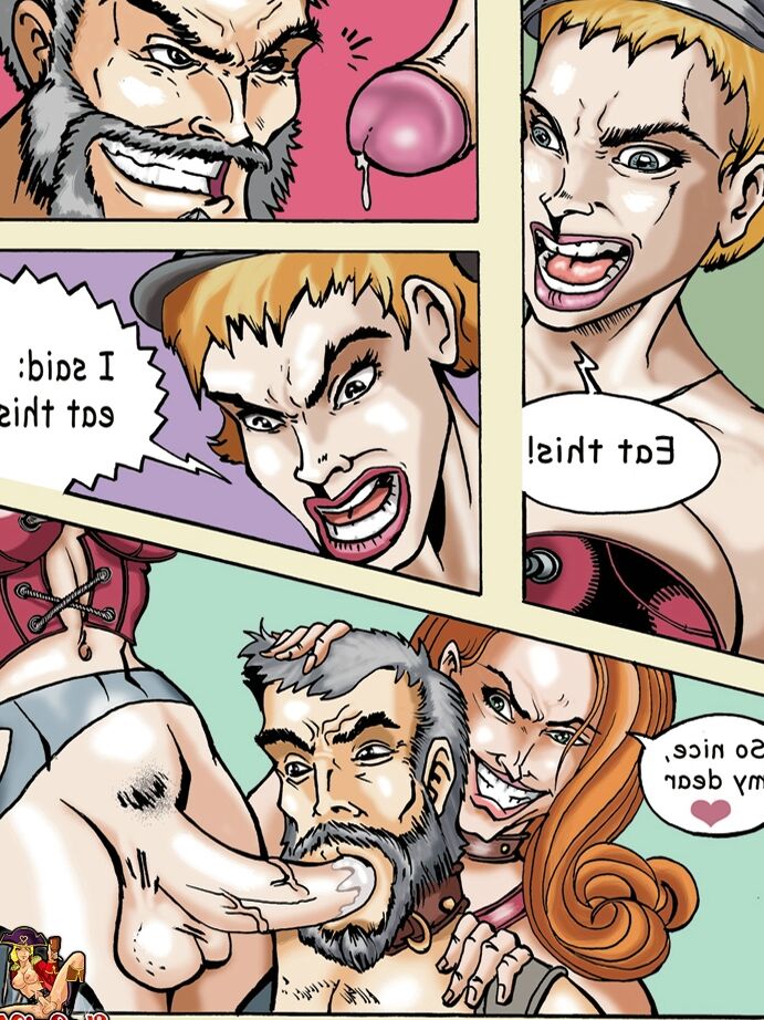12P Peituda anime travesti senhora trepando com um casal submisso em um trio BDSM