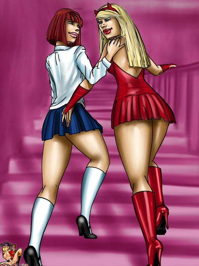 12P School trannies hike their uniforms and fuck each other hard and good
